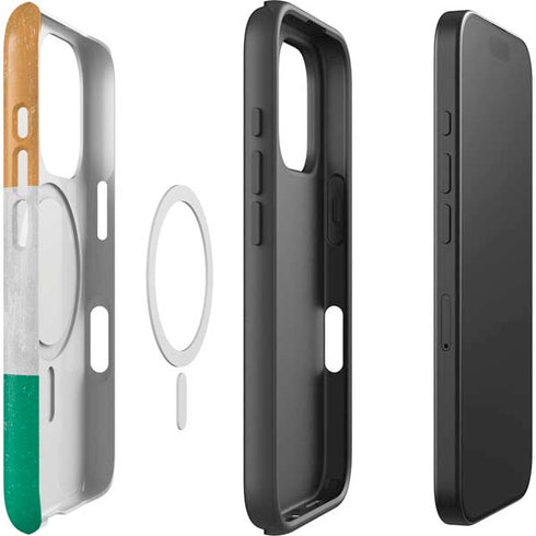 Ivory Coast Flag Distressed iPhone 16 Pro Max Magsafe Impact Case